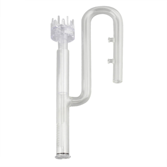 Lifcausal - Glass Transparent Tube Inflow with Surface Skimmer for Plants Aquarium Canister Filter Inflow Glass Tube Outer Diameter 17MM
