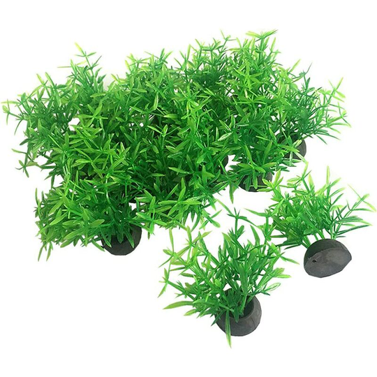 Perle Rare - 20pcs/lot Artificial Plastic Plants for Aquarium Small Tall Goldfish Plants Waterscapes
