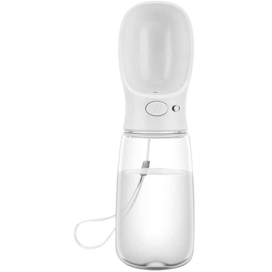 550ml Dog Water Bottle, Portable Water Dispenser Gourd For Dog Puppy Cat Pets Travel Water Drink Bottle-White