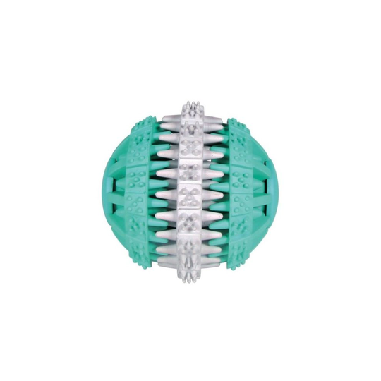 Denta Fun Ball, Mint Flavour, Natural Rubber, Ø 6cm - Ball Rubber Fresh - mint ball rubber denta fun natural fresh flavour dog toy 6 trixie 7cm
