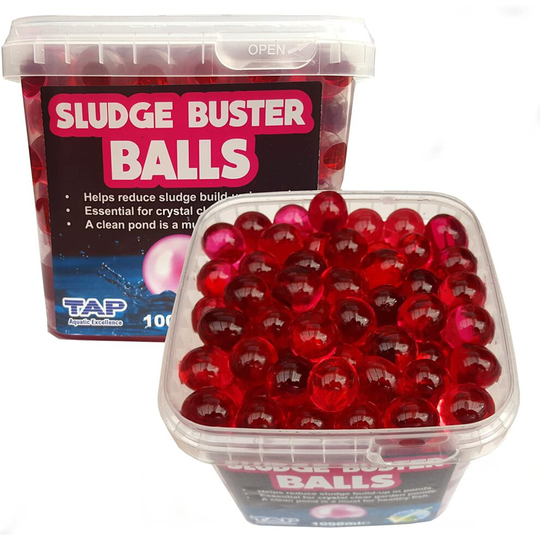 Pond Sludge Buster Balls - Clears Sludge Debris Murky Water (1000ml (treats 4500L))