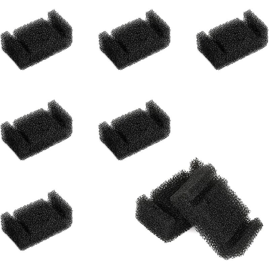 8 Pieces Pet Fountain, Cat Fountain Sponge Filters Filter Sponge Replacements Supply Clean Drinking Water for Cat Pet (Black)