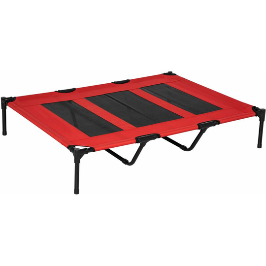 Elevated Dog Bed Cooling Raised Pet Cot for Indoor Outdoor Use, xx Large - Red - Pawhut