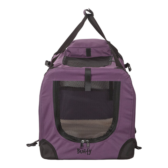 (Large, Purple) Dog Cat Rabbit Puppy Carrier Crate Bed Portable Pet Kennel Travel Fabric Bag