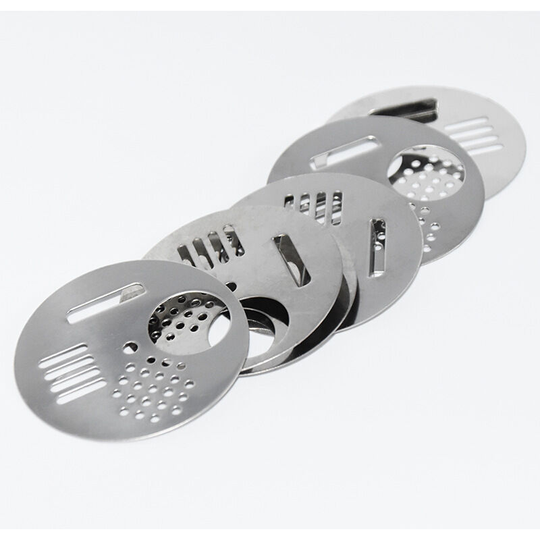 10 Round Hive Door Parts, Rotary Stainless Steel Ruffle Input Door, used to isolate the Queen of Bees / Anti-Theft