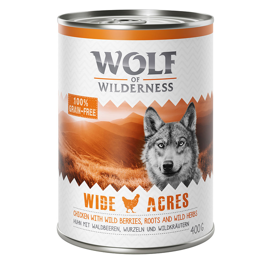 Wolf of Wilderness Adult Classic 6 x 400g - Wide Acres - Chicken