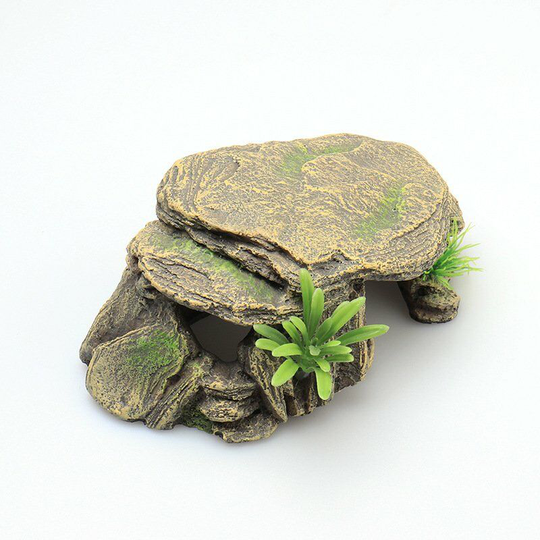 Reptile Cave - Turtle Platform - Aquarium Decoration - Large Size
