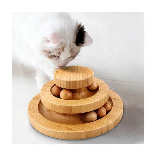 Cat Toys - Funny Automatic Electric Rotating Butterfly & Ball Exercise Kitten Toy, 2-in-1 Interactive Cat Teaser Toys for Indoor Cats with 3