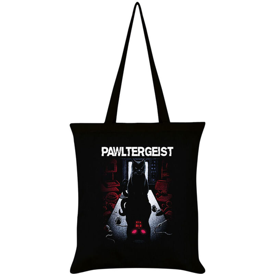 Pawltergeist Tote Bag (One Size) (Black/White/Red) - Black/White/Red - Grindstore
