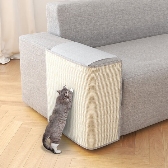 FVO - Cat Scratching Mat Protection Armchair Sofa Cat Nail Scratching Sisal Protection Armrest - Left Side 60x50cm