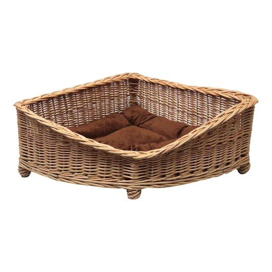 Emmanuelle Dog Corner Basket in Brown