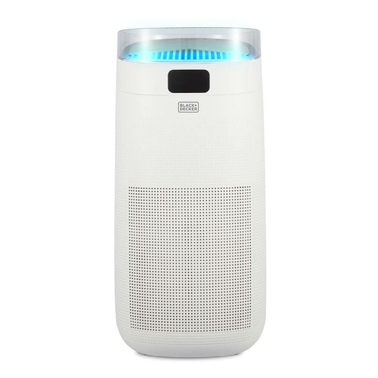 Black+decker - Black+Decker BXAP62002GB Digital Air Purifier with Air Quality Sensor, 3 Purification Filters, Delivery Rate of 298m3/h, effectively