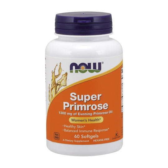 NOW Foods Super Primrose, 1300mg , 60 softgels