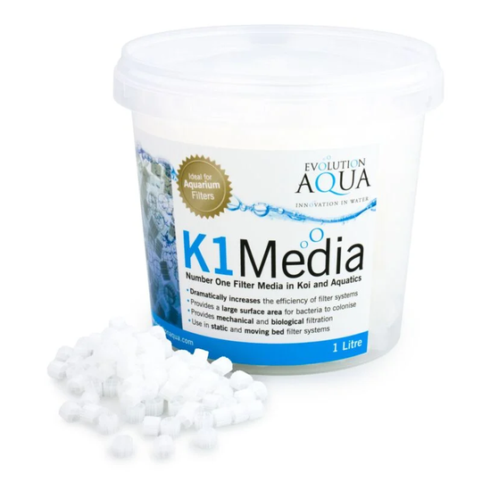 Kaldnes K1 Media 1 ltr (Litre) - Evolution Aqua