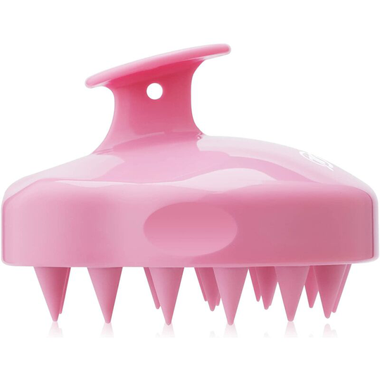 Scalp Massage Shampoo Brush with Soft Silicone Bristles for Scalp Care, Relax Head and Remove Dandruff, Pink - Flkwoh