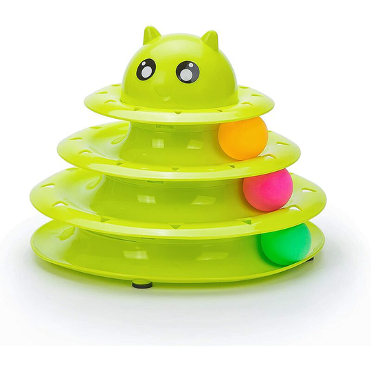 Litzee - Pet Amusement Exercise Roller 3 Levels Chunky Cat Toy Ball 1