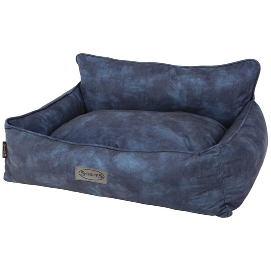 Dog Bed Kensington Size m 60x50 cm Navy Scruffs&tramps Blue
