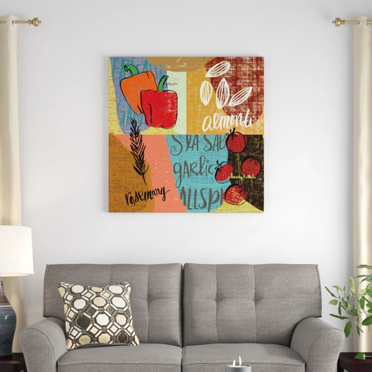 Pantry Sampler III by Cheryl Warrick - Unframed Graphic Art Print on Canvas