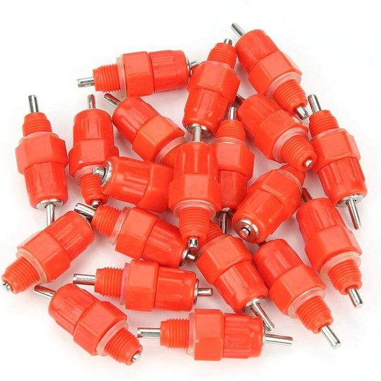 20 Pack Automatic Nipples Poultry Chicken Duck Drinking Fountain Livestock Feeder Livestock Watering Equipment.