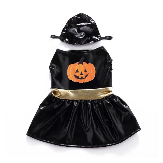 Dog Halloween Costumes Pumpkin Pet Funny Puppy Cat Clothes Holiday Party Outfit Apparel for Small Midum Dogs-M