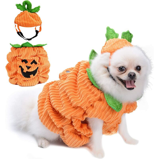Halloween Costume for Dogs, Pumpkin Hat / Creative Halloween Costumes for Dogs Halloween Party Dress Up