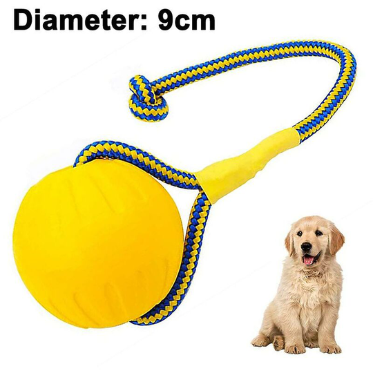 Throwing Ball Dog, Natural Rubber Ball Rope, Ball For Dogs, Dog Ball -