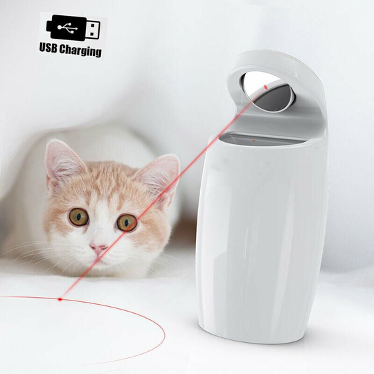 Interactive Cat Toy Automatic Rotating Light Chaser Toy for Cats