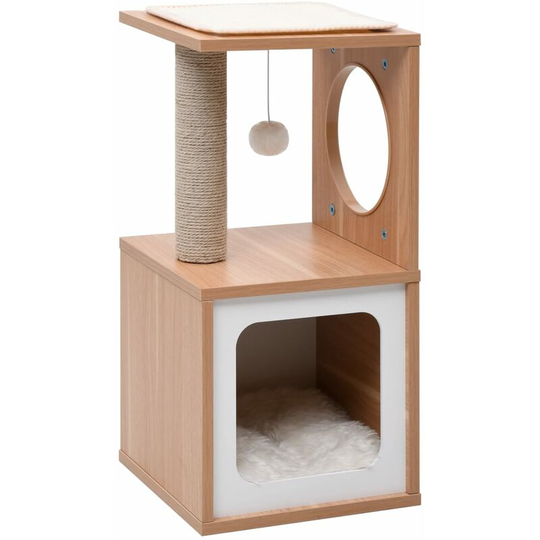 Cat Tree with Sisal Scratching Mat 60 cm vidaXL - Brown
