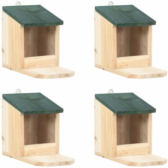 Squirrel Houses 4 pcs Firwood Vidaxl Beige