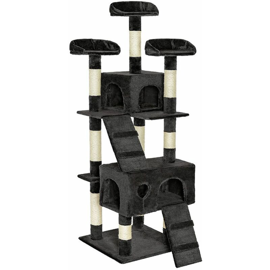 Cat tree scratching post Mogli - cat scratching post, cat tower, scratching post - black - black