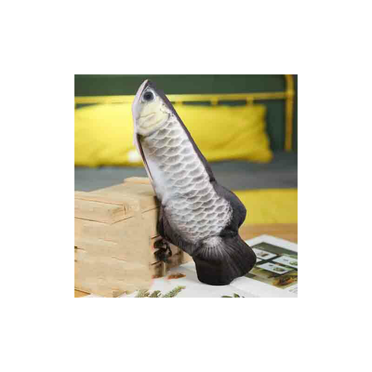 Interesting usb Charging Fish Toy Interactive Cat Toy, Silver Fish