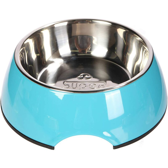 Stainless Steel Pet Bowls Pet Bowl for Dogs and Cats Universal Pet and Food Bowls 4 Sizes and 7 Colors Available (s, Blue) Blue s