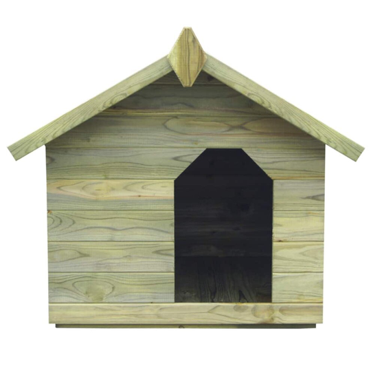 vidaXL Garden Dog House with Opening Roof Impregnated Pinewood Pet Shelter