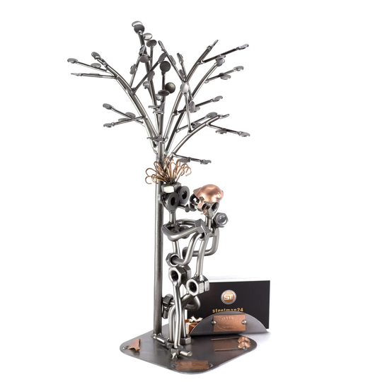 Love Tree Screw Man Place Card Holder