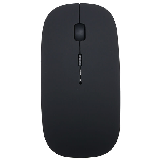Wireless Mouse Portable BT Mouse Rechargeable Ergonomic 2.4GHz USB Optical Mice Silent Dual Mode for PC Laptop(Black)