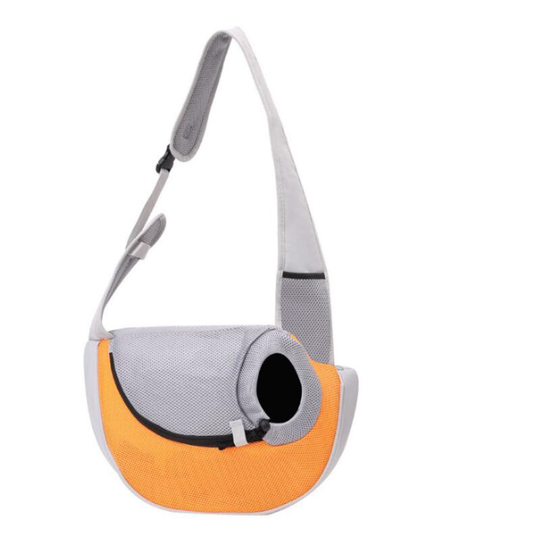 Pet Bag Dog Shoulder Bag Chest Messenger Bag Portable Pet Bag For Dog Cat Cat Transport Bag Pet Bag Orange Gray l