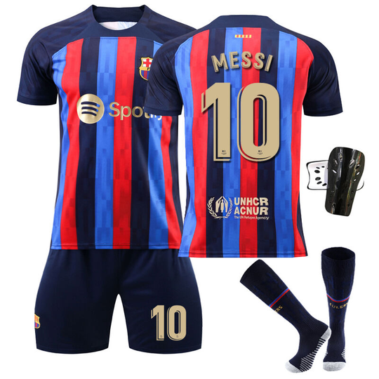 Ilovemilan - Barcelona Home Kids' Football Shirt No. 10 10-11years #22