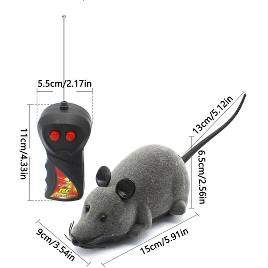 Electric Mouse Remote Control Pet Toy Mouse Shape Funny Cat Toy,