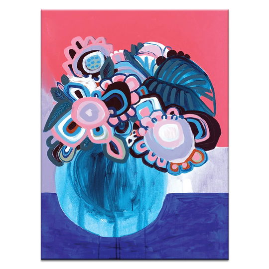 Passion for Pink by Amanda Skye-Mulder - Wrapped Canvas Painting