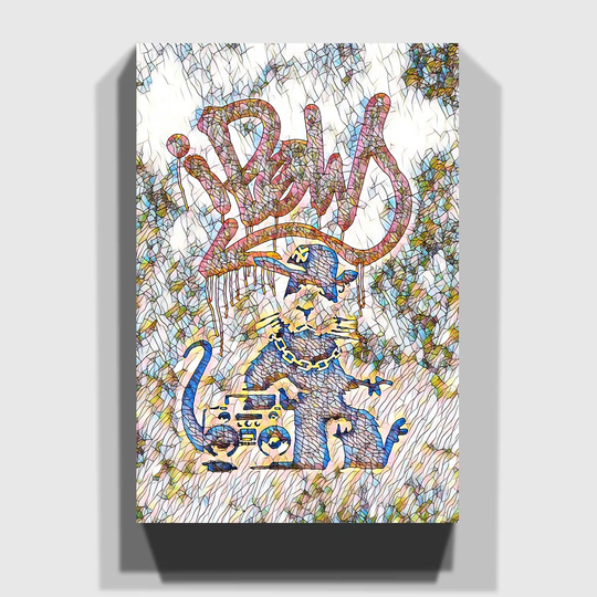 'Gangsta Rat' Graphic Art on Wrapped Canvas