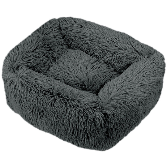 Furry Plush Pet Bed Quilted Blanket Sleeping Bag Cuddle Cushion Bed Comfy Pet Nest for Small Medium Cat-Kitten Puppy,model:Dark gray s - model:Dark