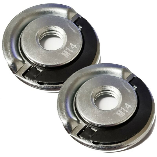 2 x Angle Grinder Blade Disc Quick Change Locking Flange Nut Quick Release M14