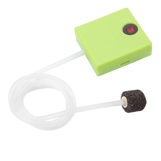 Portable Aquarium Air Pump Battery Powered Dry Air Pump Aquarium Oxygen Pump Aquarium Oxygen Aerator with Air Stone