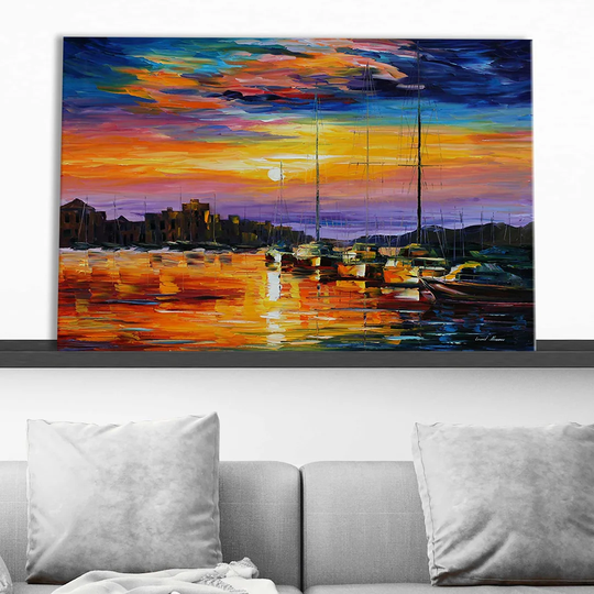 Sicily, Messina by Leonid Afremov - Wrapped Canvas Painting Print