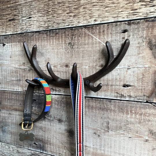 Cast Iron Antler Wall Hook Rack