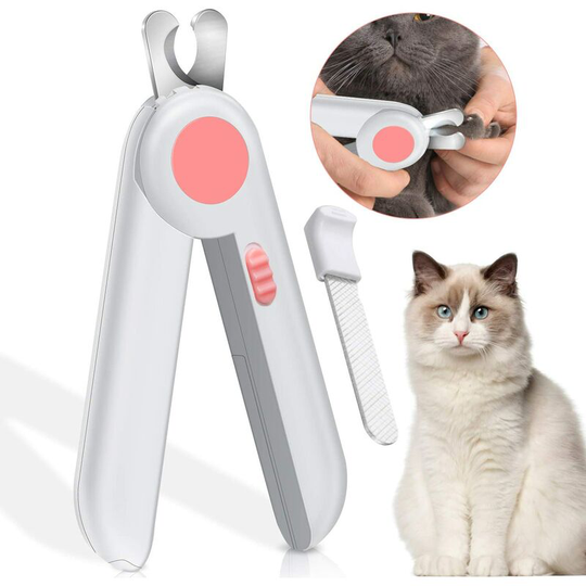 Dog Clippers, Nail Clippers for Medium and Large Dogs Care, Safe Grooming by Spacer, Safety Guard, Pet Accessory (Pink) Soekavia