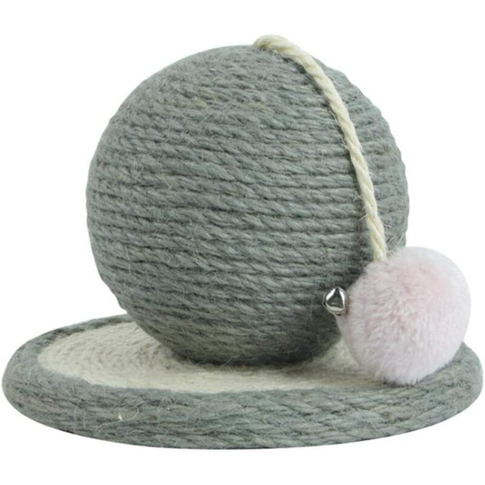 Cat Toy, Large Scratching Ball, Stylish Natural Sisal Cat Scratching Post, Cat Scratching