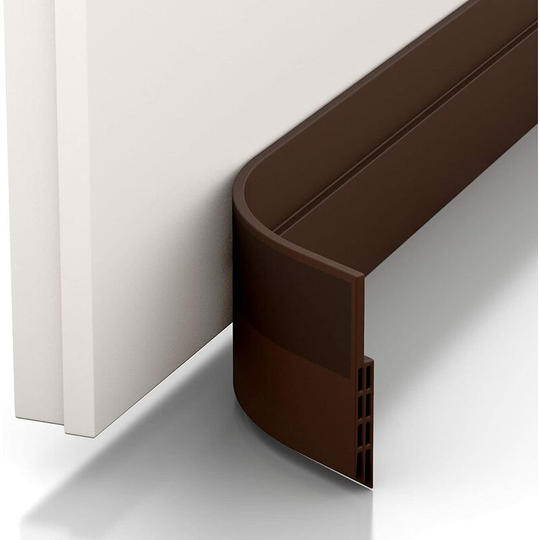 Tinor - Door Bottom Caulk, Soft Silicone Weatherstrip Thermal Sound Insulation Anti Noise Dust Stop Cold Air Anti Mouse Ant Cockroach Insects (5 x 80