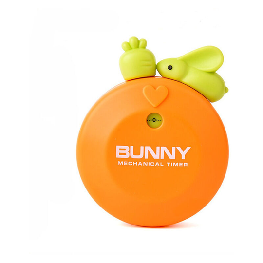 Orange Rabbit Cute Cartoon Rabbit Tile Timer Creative Kitchen Soup Mechanical Timer
