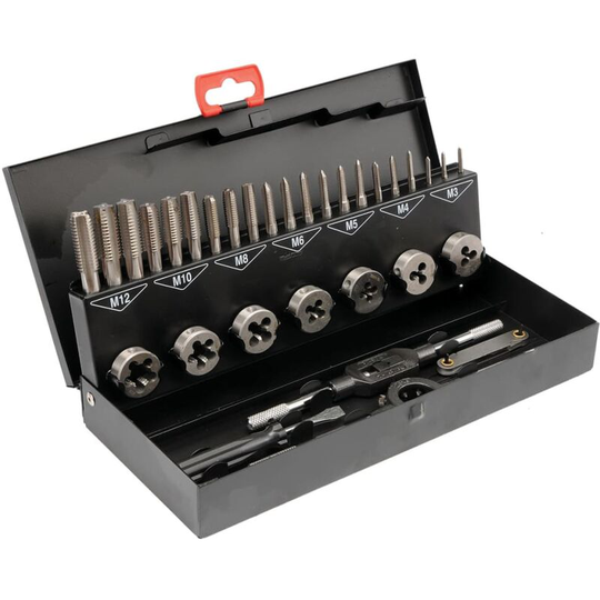 Taps and Dies Set M3-M12 32 pcs Yato